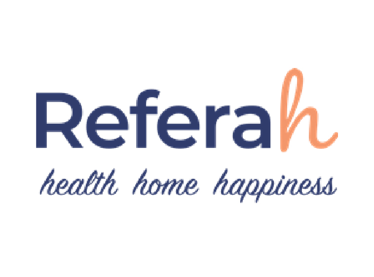 Referah Health home happiness logo